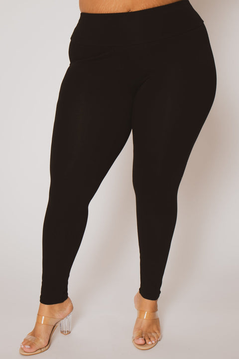 Plus Size Ember Leggings - Black
