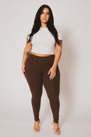 Plus Size Ember Leggings - Brown