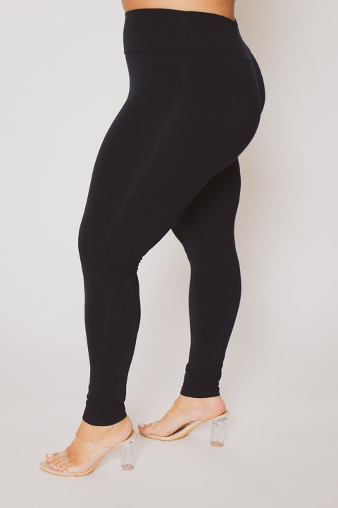 Plus Size Ember Leggings - Navy