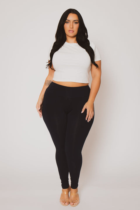 Plus Size Ember Leggings - Navy