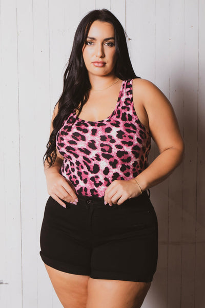 Plus Size Moni Denim  Short - Black