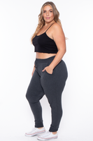 Plus Size Sweat Jogger - Charcoal