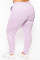 Plus Size Sweat Jogger - Lavender