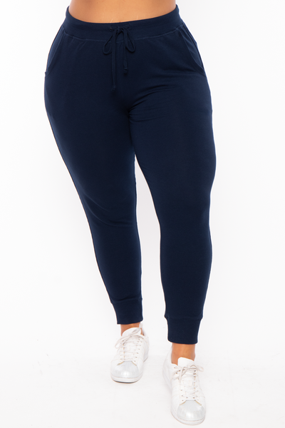 Plus Size Sweat Jogger - Navy