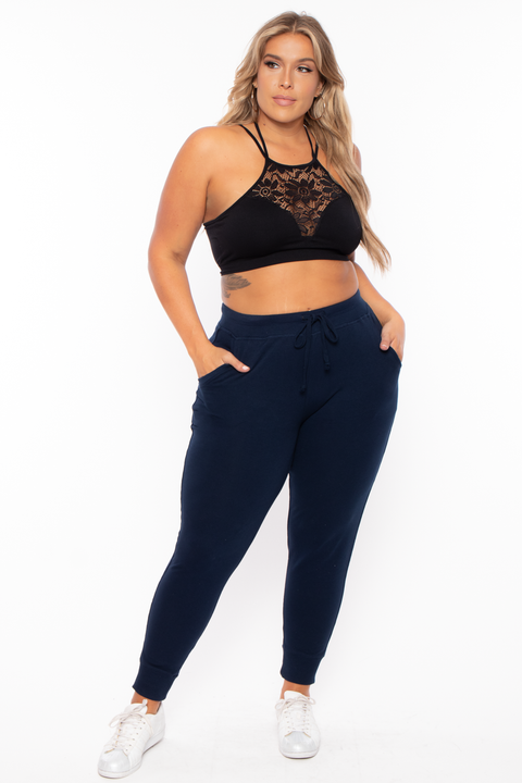 Plus Size Sweat Jogger - Navy