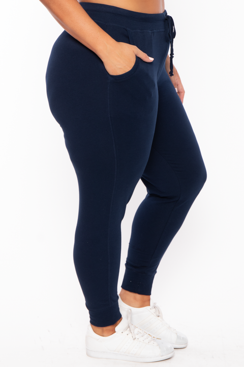 Plus Size Sweat Jogger - Navy