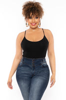 Plus Size Jersey Girl Bodysuit - Black