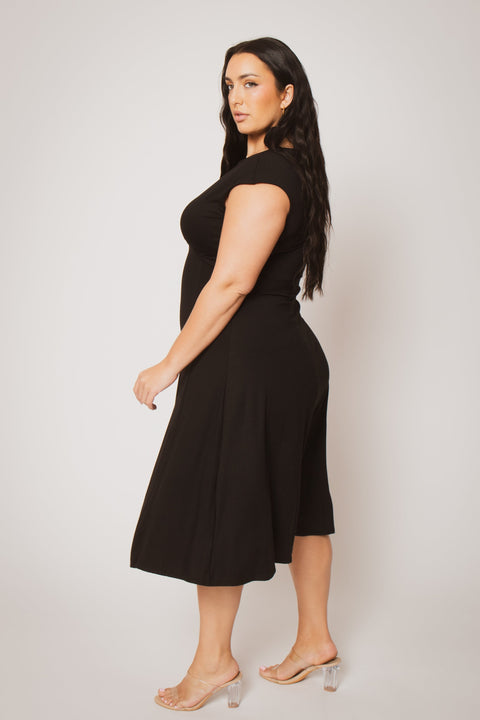 Plus Size Classic Curve Midi - Black