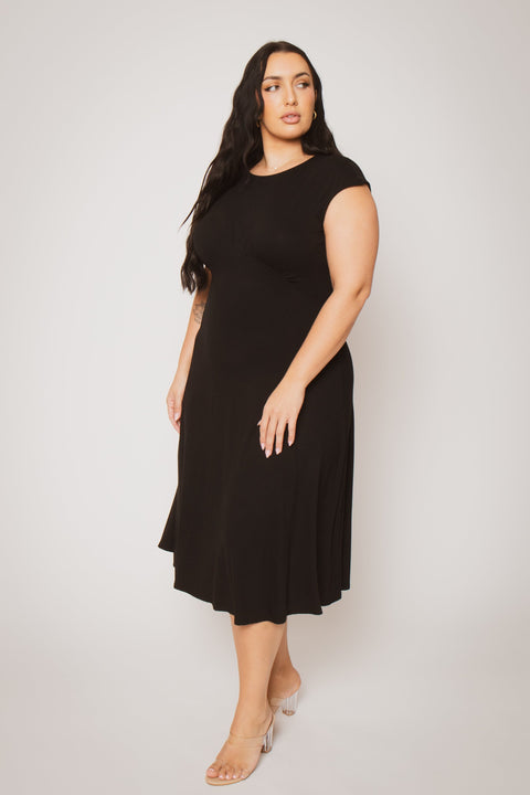Plus Size Classic Curve Midi - Black