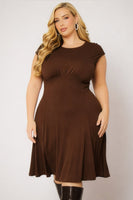 Plus Size Classic Curve Midi - Brown