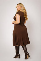 Plus Size Classic Curve Midi - Brown