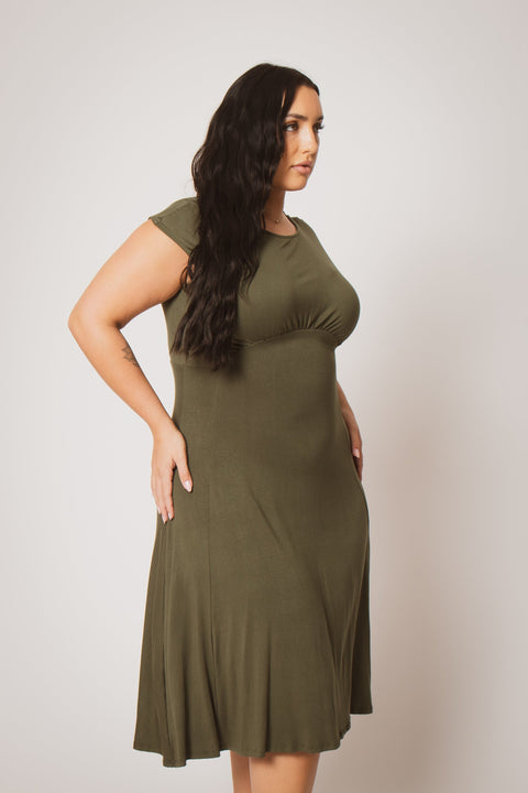 Plus Size Classic Curve Midi - Olive