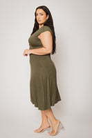 Plus Size Classic Curve Midi - Olive