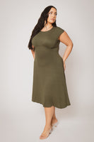 Plus Size Classic Curve Midi - Olive