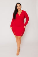 Plus Size Danica Blazer Dress - Red