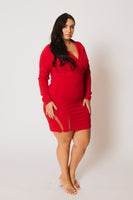 Plus Size Danica Blazer Dress - Red