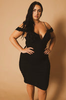 Plus Size Divine Pearl Dress - Black