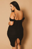Plus Size Divine Pearl Dress - Black
