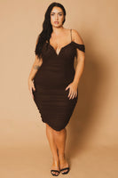 Plus Size Divine Pearl Dress - Black