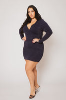 Plus Size Luxe Desire Dress - Navy