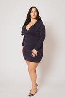 Plus Size Luxe Desire Dress - Navy