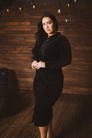 Plus Size Midnight Luxe Dress - Black