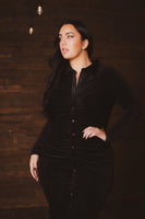 Plus Size Midnight Luxe Dress - Black