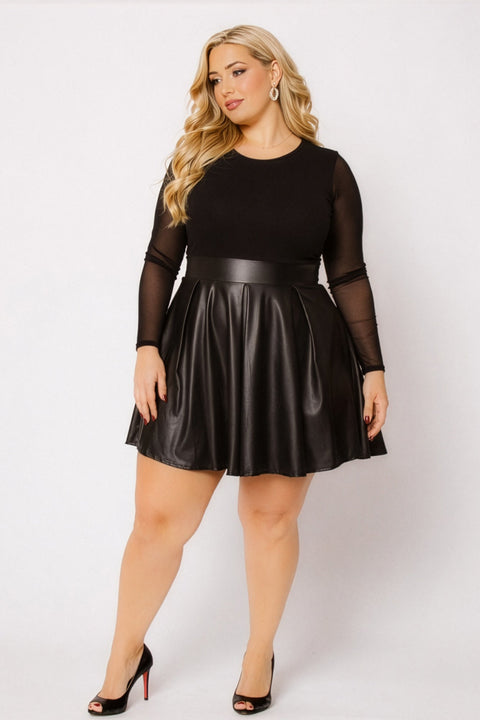 Plus Size Sabrina Envy Dress - Black