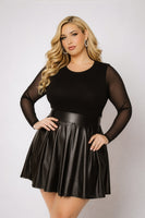 Plus Size Sabrina Envy Dress - Black
