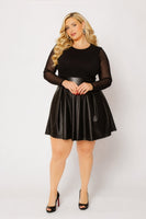 Plus Size Sabrina Envy Dress - Black