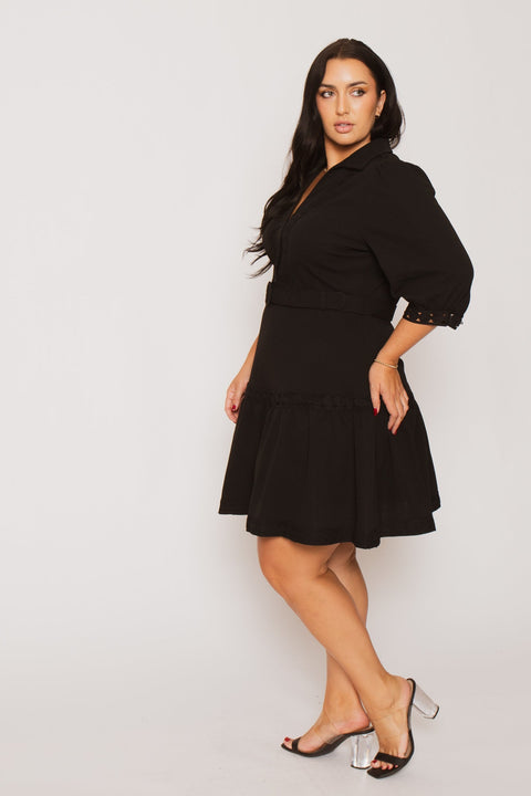 Plus Size Scarlet Belle Dress - Black