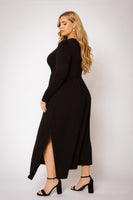Plus Size Serena Charm Dress - Black