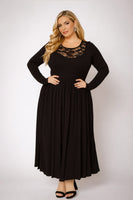 Plus Size Serena Charm Dress - Black