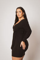 Plus Size Starlit Cinch Dress - Black