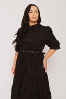 Plus Size Victoria Maxi Dress - Black