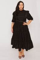Plus Size Victoria Maxi Dress - Black