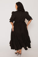 Plus Size Victoria Maxi Dress - Black