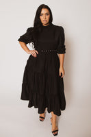 Plus Size Victoria Maxi Dress - Black