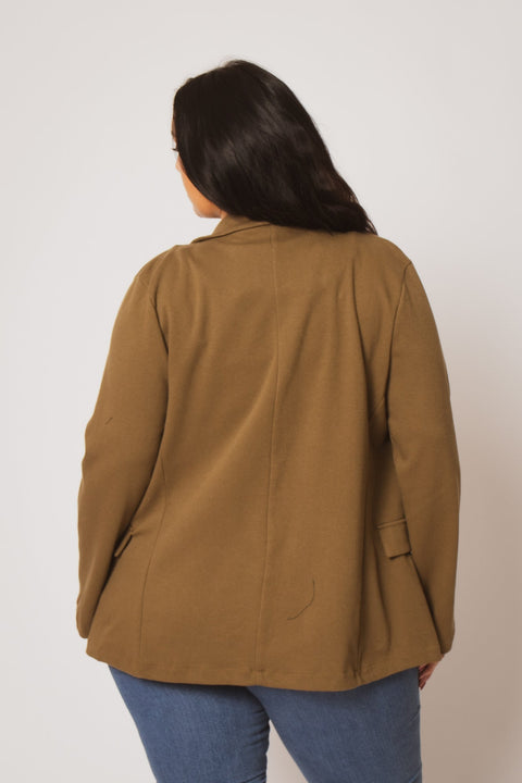 Plus Size Effortless Chic Jacket - Olive