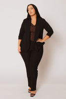 Plus Size Essential Jacket  - Black