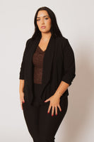 Plus Size Essential Jacket  - Black