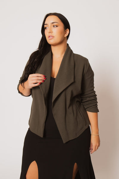 Plus Size Harper Jacket - Olive