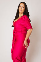 Plus Size Marissa Jumpsuit - Fuchsia