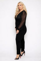 Plus Size Priya  Jumpsuit  - Black