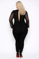Plus Size Priya  Jumpsuit  - Black