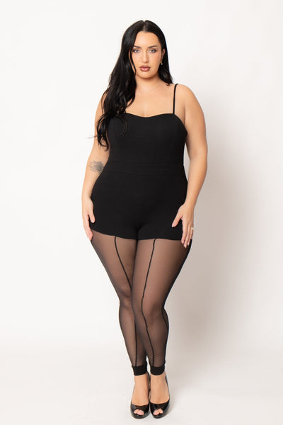 Plus Size Solene Cami   Jumpsuit - Black