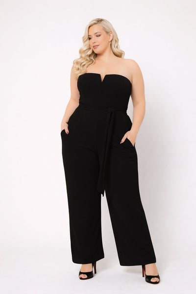 Plus Size Viviana Classic Jumpsuit - Black