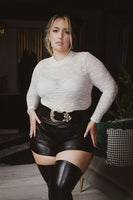 Plus Size Kairi  Lace Bodysuit - Ivory