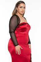 Plus Size Marcella  Mesh Bolero - Black