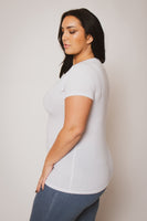 Plus Size Perfect Scoop Tee - White